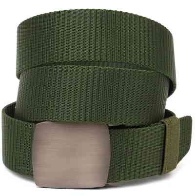 Ремінь Vintage З металевою пряжкою з текстилю Зелений (20595) Вінниця