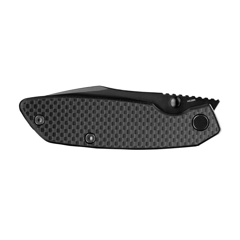 Нож складной туристический Ruike P746-CB2, (8 см) 14C28N / G10 черный Киев - изображение 4