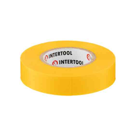 Стрічка ізоляційна 0.15мм*17мм*20м жовта INTERTOOL IT-0052 Киев