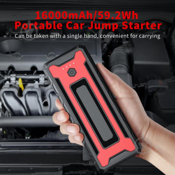 УМБ пуско-зарядна станція Choetech, струм до 2000A, 16000mAh 20W QC 3.0 USB-C + USB2.0 (TC0009) Киев - изображение 2