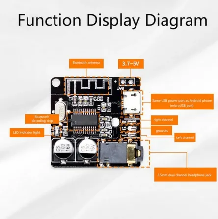 Аудио Bluetooth 5.0 XY-BT-Mini 3.7-5V Киев