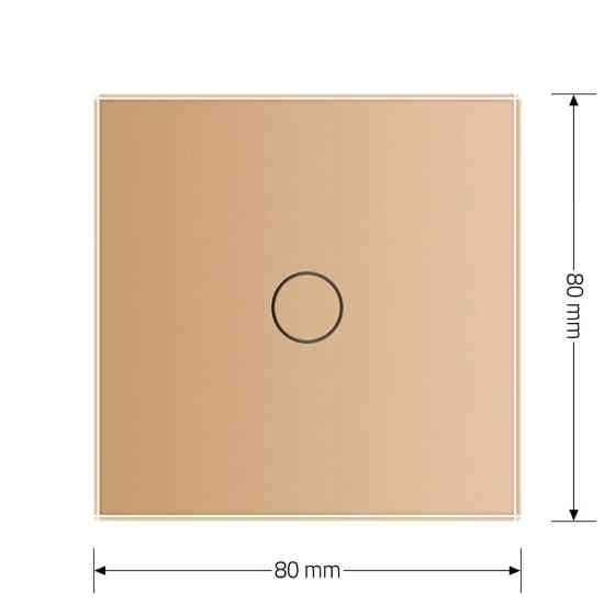 LIVOLO Комплект бездротовий сенсорний вимикач + розумний вимикач (реле) LIVOLO золото матове ск Коломыя