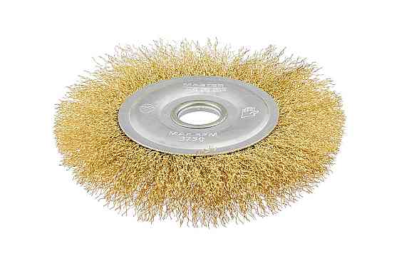 MASTERTOOL Щітка дискова MASTERTOOL з латунованого рифленого дроту Ø 150х22.2 мм 19-9115 Коломия