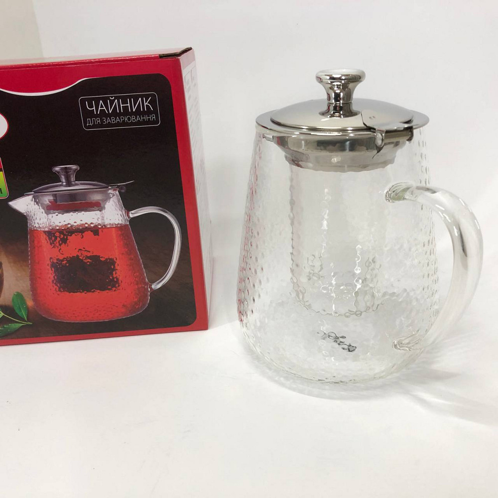Красиві заварники для чаю Con, Скляний заварний чайник для чаю чайники, Чайник зі скляним заварником PM-70 Львів - фото 6