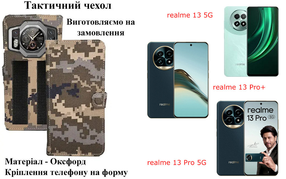 Тактический чехол для OPPO A6 Pro, OPPO A6k, OPPO A6s, крепится к снаряжению на липучке Киев - изображение 1