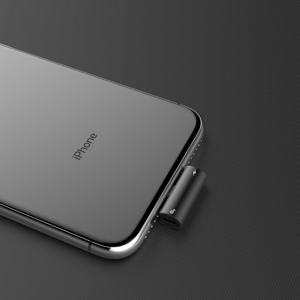 Перехідник Baseus iP Male to iP+iP Female L46 (Чорний) Николаев - изображение 5