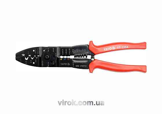 Кліщі для обтискання і зачистки проводів YATO, L=250 мм [12/48] Одесса