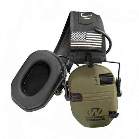 Активні навушники тактичні Walkers Razor Slim + кабель AUX, Олива | Тактичні навушники з шумозаглушенням. AL0027 Одеса