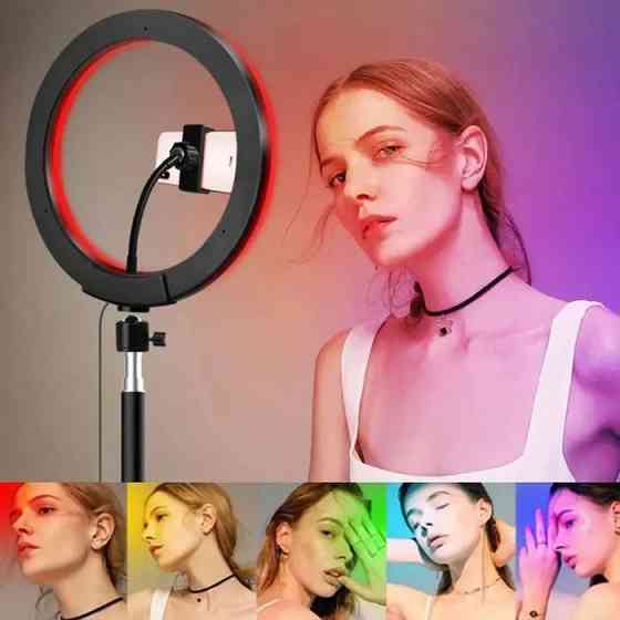 Кільцева лампа для стриму RGB LED RING MJ26, Лампочка кільцева, Кільцева лампа KN-211 кільцеву лампу Київ