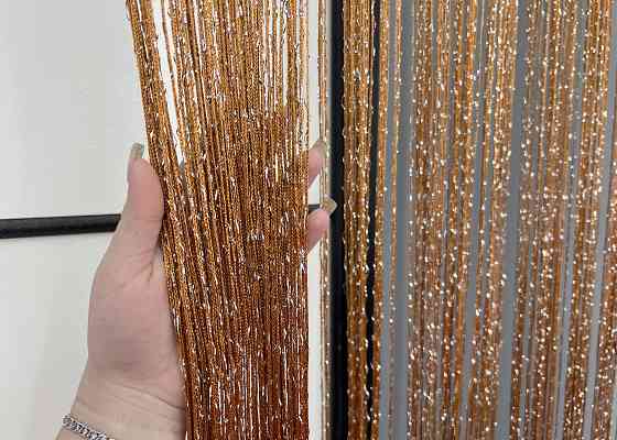 Штори-нитки з люрексом Коричневий 300х300см 1 шт (61-122) Київ