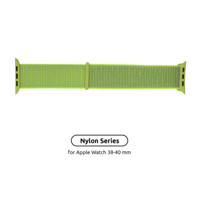 Ремешок для смарт-часов Armorstandart Nylon Band для Apple Watch 42 (Series 11-10)/41/40/38 Light Green (ARM57849) Винница - изображение 1
