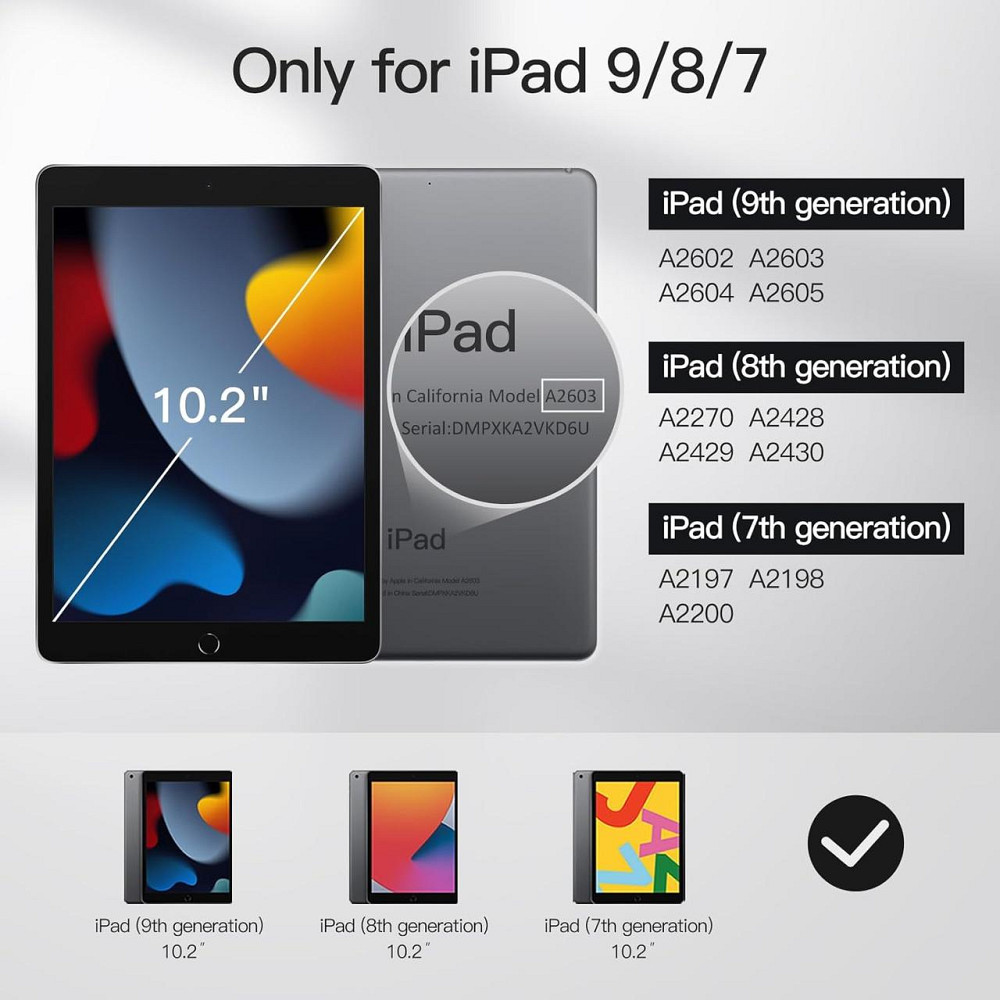 Защитный чехол-книжка Jetech для iPad 10.2 (2019/20/21) Днепр - изображение 7