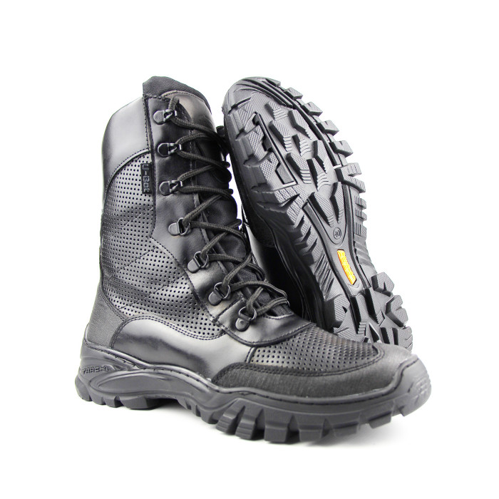 Чоловічі берці чорні літні тактичні шкіряні, для військових, служби, туризму та повсякденного носіння Львів - фото 2