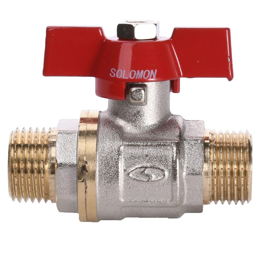 Кран кульовий прямий SOLOMON 1/2″ ЗЗ КБ PN40 B1420 (000010740) Київ - фото 1