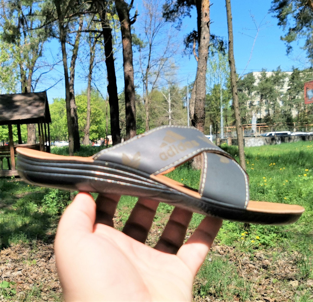 Чоловічі Шлепанці Тапочки Adidas Сланці Сері Адас ( розміри: 41,42,43) Дніпро - фото 5