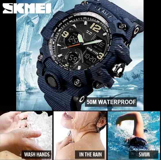 Чоловічий годинник Skmei Hamlet 1155 Синій джинс Вінниця