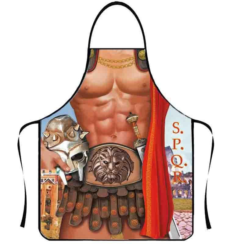 Фартук с приколом мужской Гладиатор с принтом торса 75 на 60 см разноцветный Киев - изображение 4
