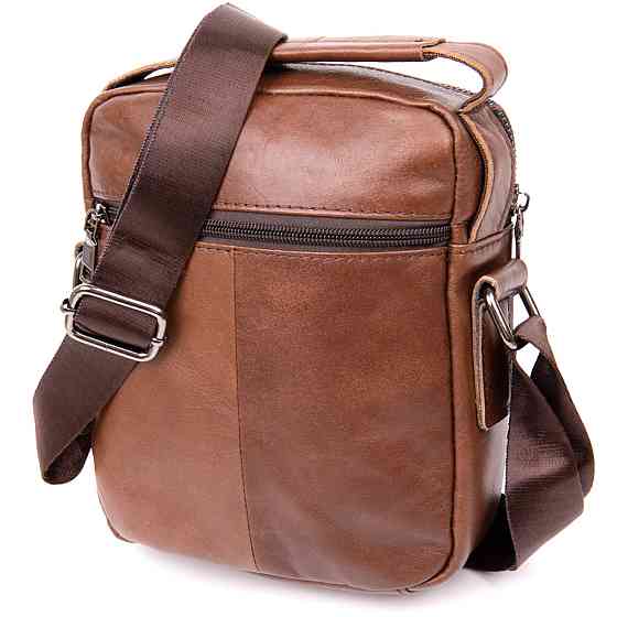 Мессенджер с отверстием для наушников мужской Коричневый (Vintage) Киев