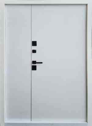 Двері вуличні Форт-М  модель Мілан ТЕРМОРОЗРИВ антрацит/біле дерево Київ