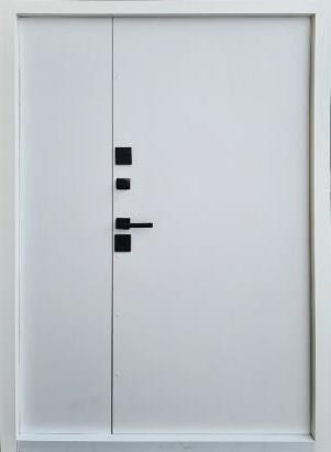 Дверь уличная Форт-М модель Милан ТЕРМОРАЗРЫВ антрацит/белое дерево 1200 Киев - изображение 2