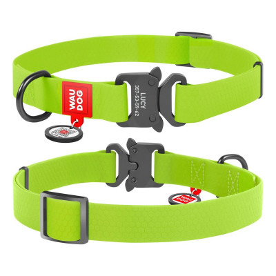 Ошейник для животных WAUDOG Waterproof с QR паспортом L Ш 25 мм Д 31-49 см (салатовый) (27865) Винница - изображение 4