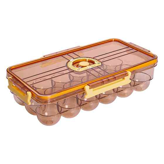 Yiwu Лоток для яєць пластиковий на 18 комірок 32.5х18х8 см Коричневий HP-27-1 Киев