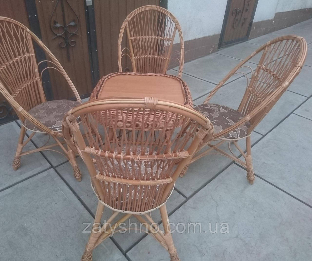 Садовая мебель с плетеными креслами Киев - изображение 8