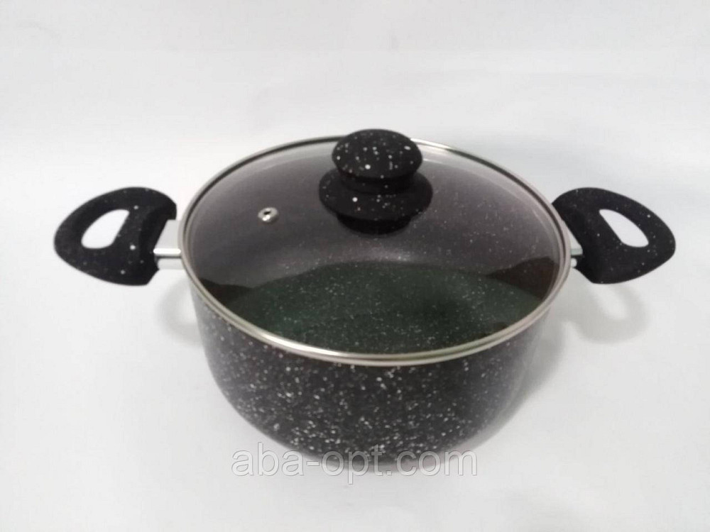 Кастрюля гранитное антипригарное керамическое покрытие с крышкойV 3 л Ø 20 см ( шт ).Aba-Opt Одесса - изображение 1