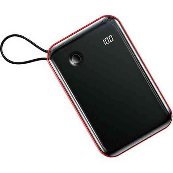 Зовнішній акумулятор Baseus Mini S Digital Display 3A Power Bank 10000mAh (With Type-C Cable)Red Киев