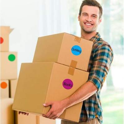 Этикетка UKRMARK термо ECO 38x38/0.1тыс, круг, синий (900391) Винница - изображение 3