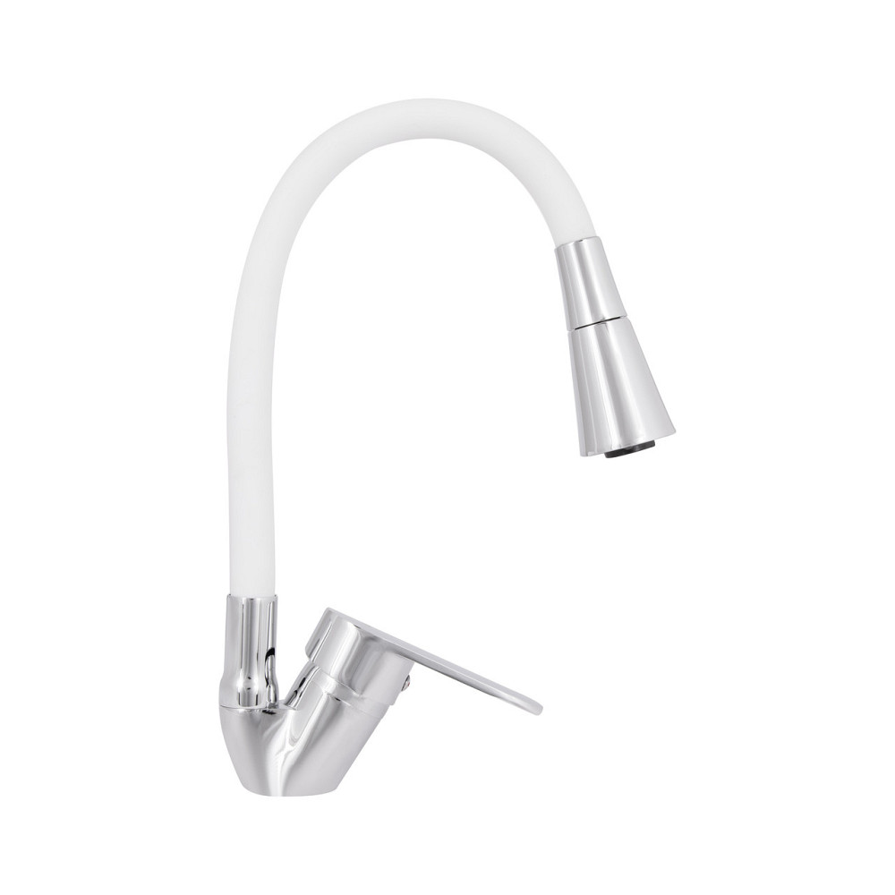 Змішувач для кухні Lidz Tani 008F3 з гнучким виливом (k40) LDTAN008F3WCR37037 Chrome/White Київ - фото 18