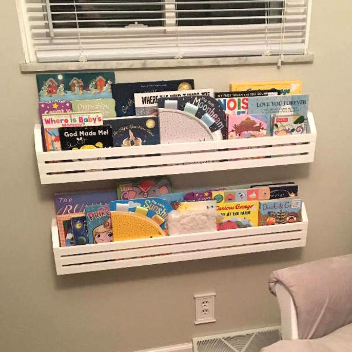 Настінна книжкова полиця "Атлас 80" зефір Миколаїв - фото 8