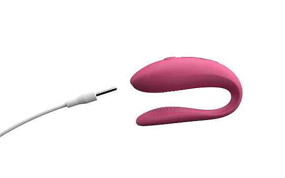 Смарт-вибратор для пар We-Vibe Sync Lite Pink, 10 виброрежимов, можно совмещать с проникающим сексом Sex Aura Киев