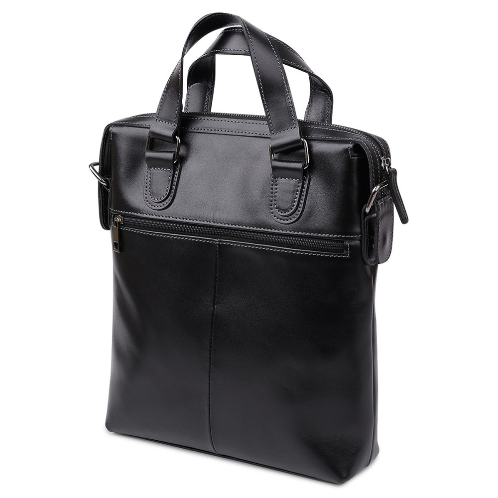 Кожаная мужская сумка Shvigel 11287 Черный Киев - изображение 2