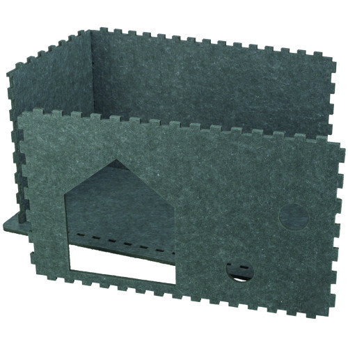 Домик Trixie Lene для кошек фетр 54х30х35 см серый Киев - изображение 5