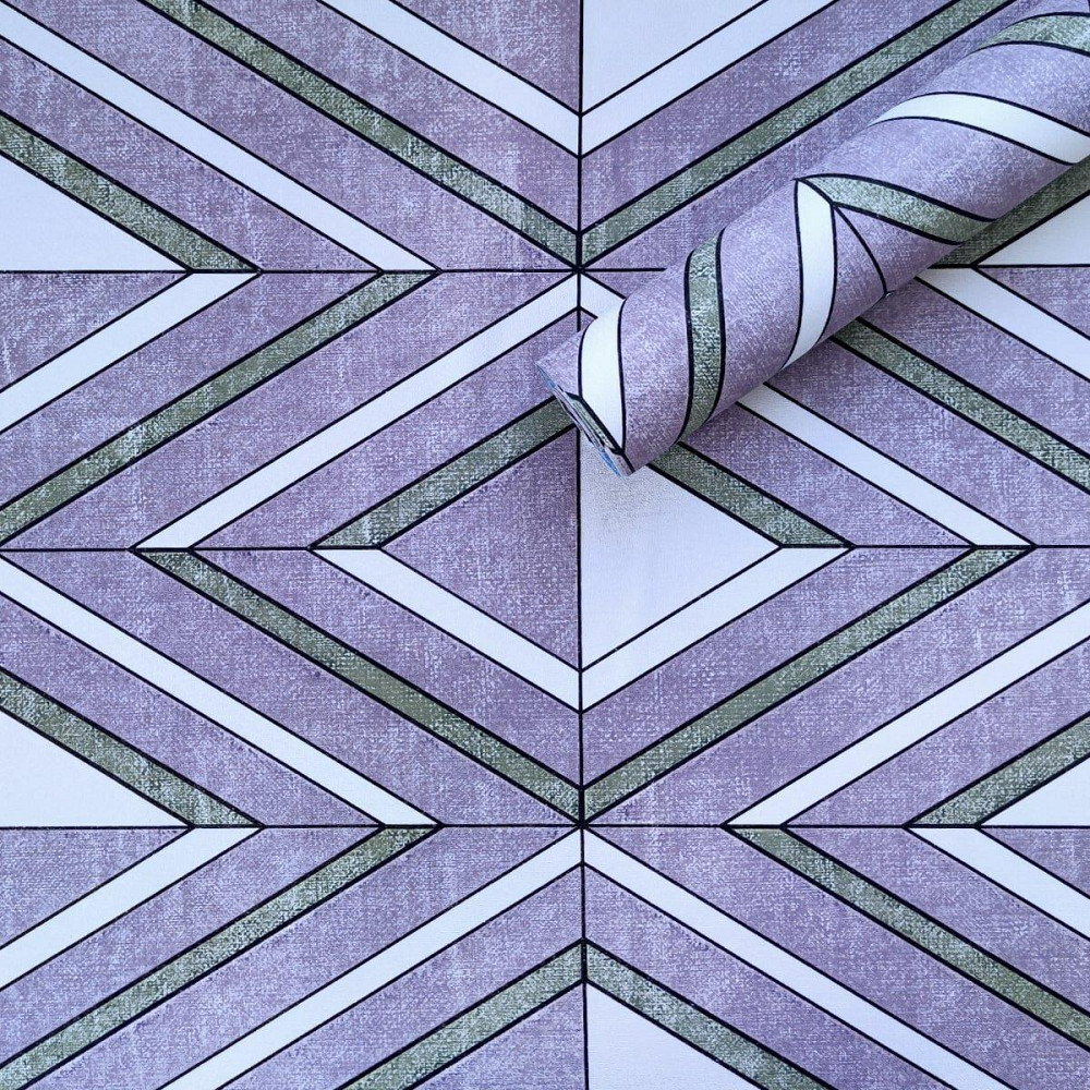 Самоклеющаяся пленка 0,45х10м х 0,07мм Зеленые ромбы SW-00001257 Днепр - изображение 1