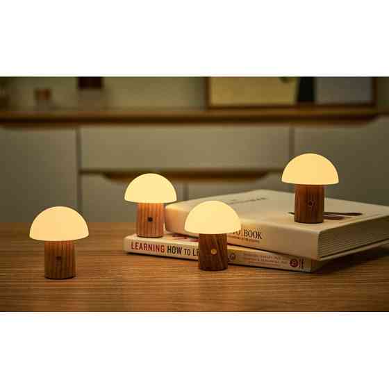 Світильник на акумуляторі Gingko Alice Mushroom Lamp Super Mini, горіх | G022S-WT Рівне