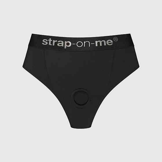 Трусики с фиксацией дилдо Strap-On-Me Harness Lingerie Idole - XS - Black Sex Aura Киев