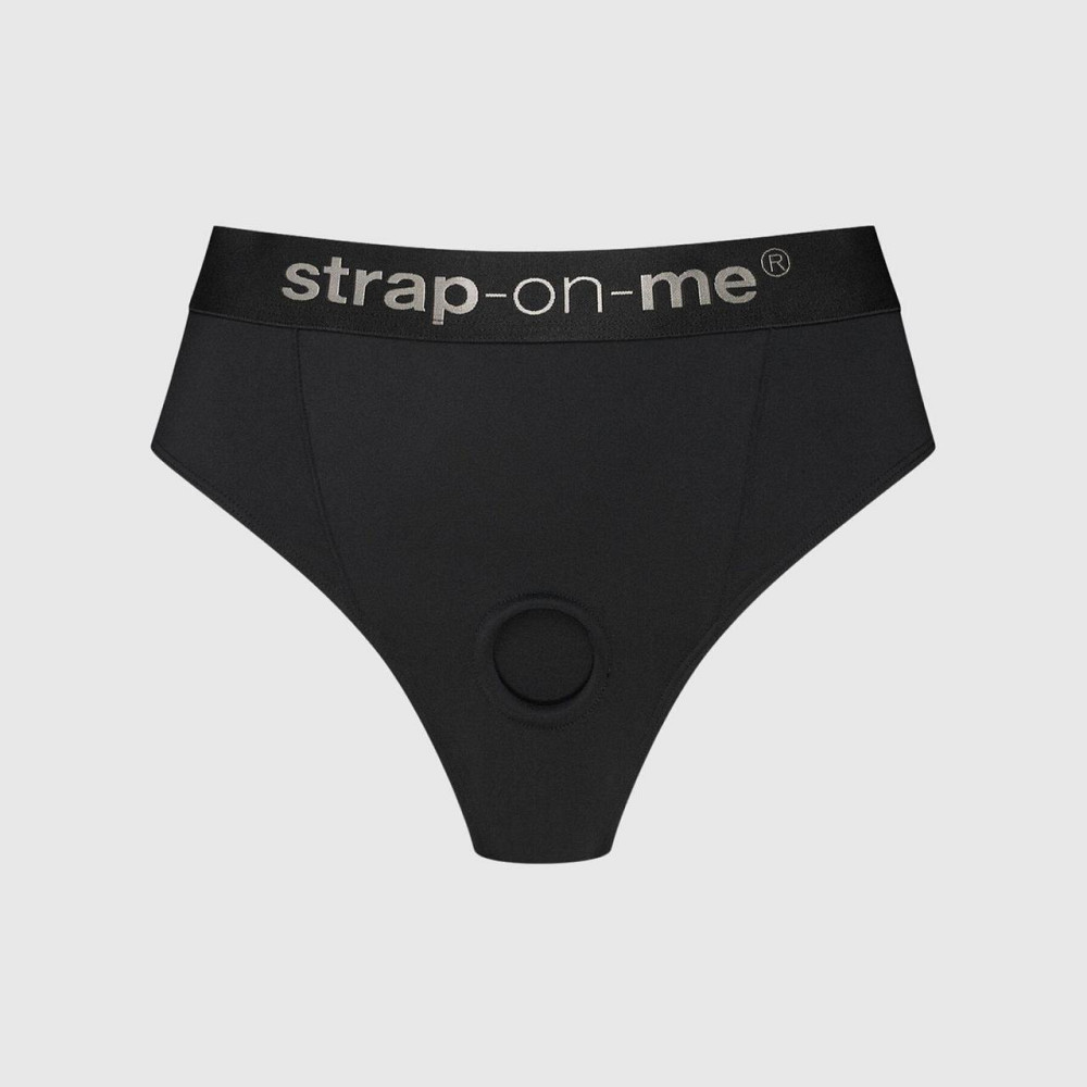 Трусики з фіксацією дилдо Strap-On-Me Harness Lingerie Idole - XS - Black Sex Aura Київ - фото 1