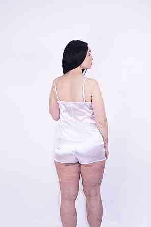 Пижама женская атласная Белый XL Харьков