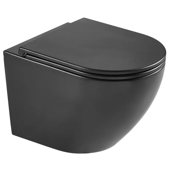 Унитаз подвесной Mixxus Premium ELLIPSE-0303-T3 BLACK 520х365х360mm, система смыва TORNADO 3.0 (MP6591) Киев