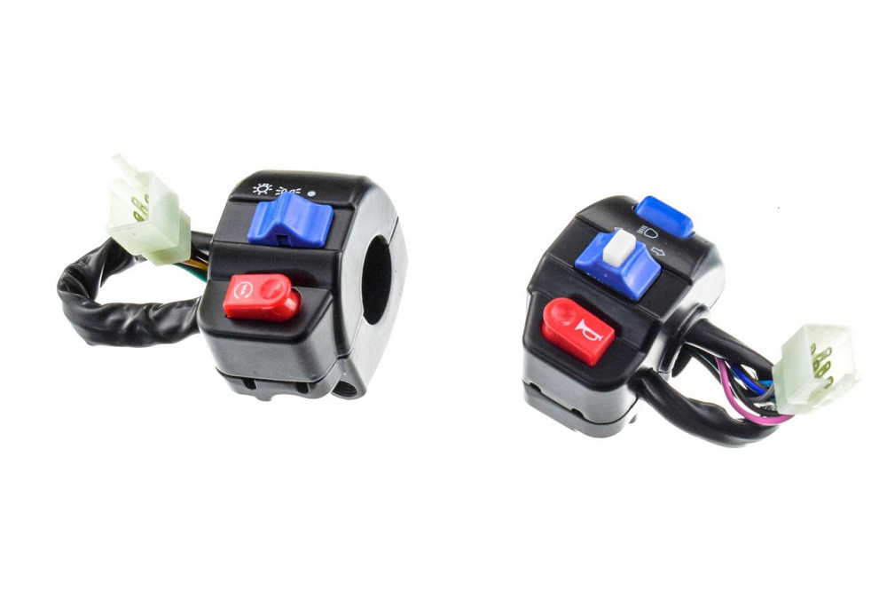 Блоки кнопок керма (пара) скутер 4 Т Китай 50 (диск/диск) Мукачево - фото 1