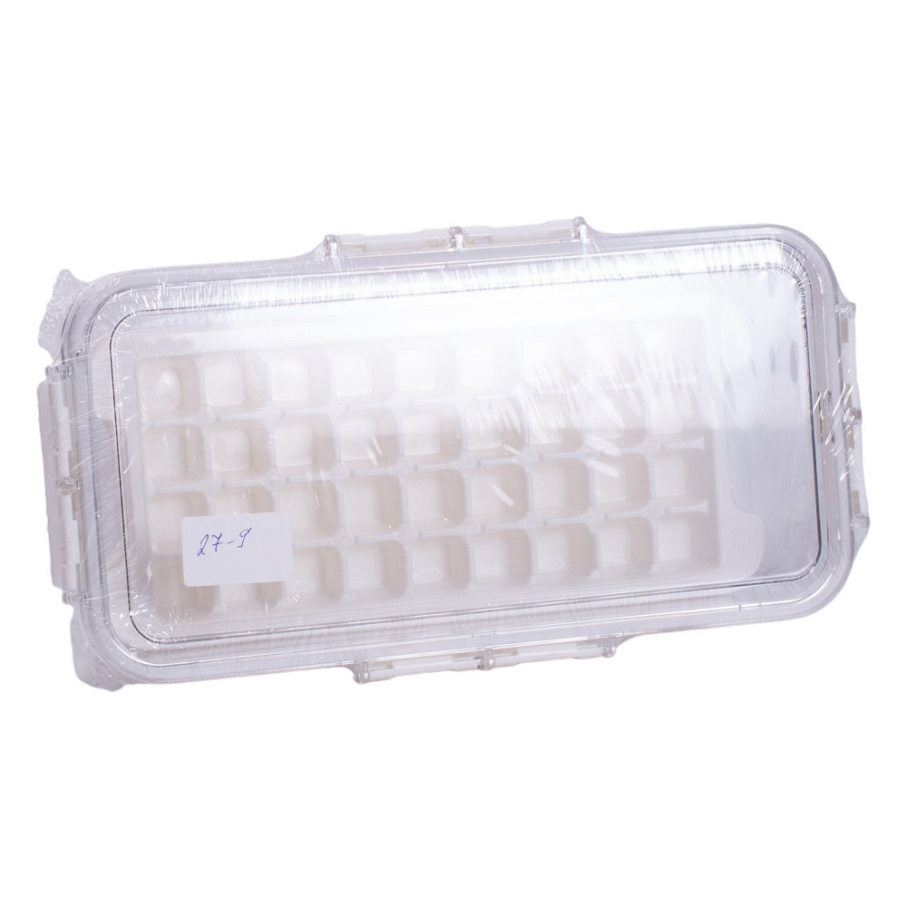Контейнер для заморозки льда с крышкой 72 отсека 30.5х16х7.5 см пищевой контейнер пластиковый Бежевый HP-27-9 Киев - изображение 7
