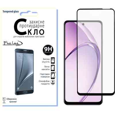 Стекло защитное Fine Line OPPO A3X/A3 Black (FL-TGFG-377) Винница