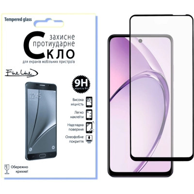 Стекло защитное Fine Line OPPO A3X/A3 Black (FL-TGFG-377) Винница - изображение 1