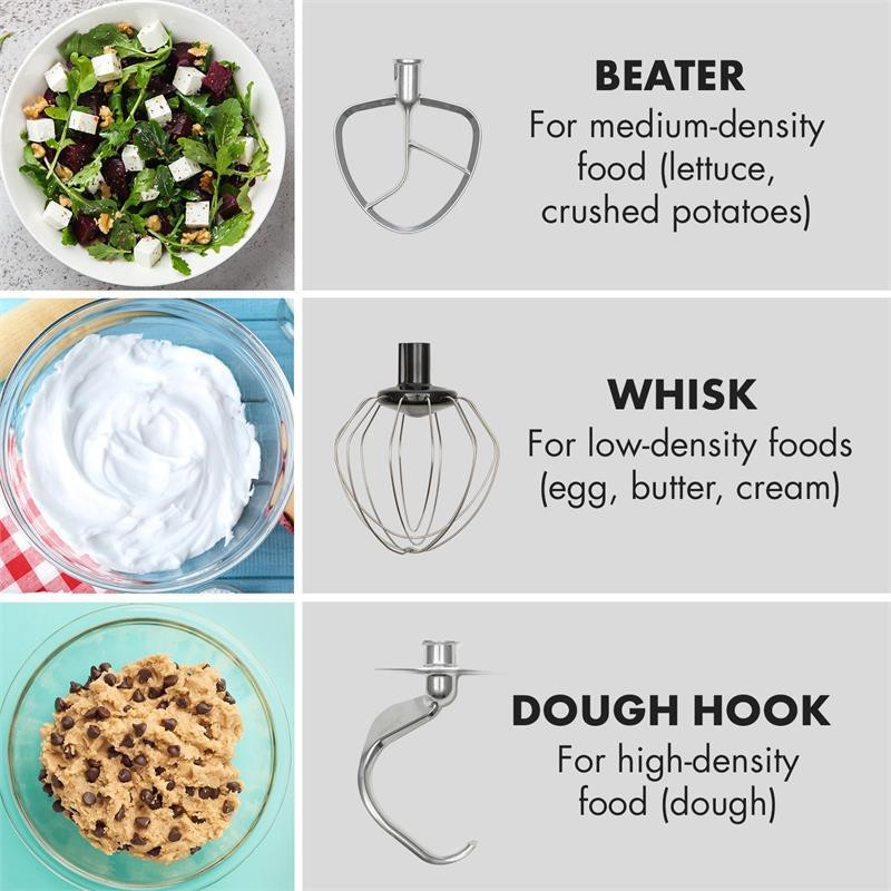 Набір стаціонарних міксерів Curve Plus 5 л 
            
                 М'ясорубка 4-в-1 
                 срібло (Німеччина, читати опис) Рівне - фото 7