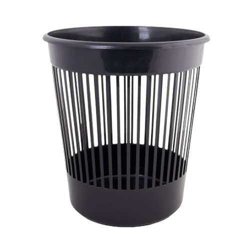 Кошик офісний для паперу 12л пластик чорний Алеана Житомир - изображение 1