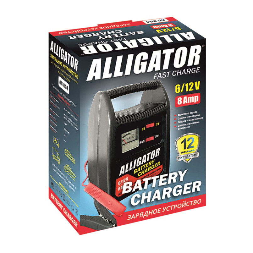 Зарядний пристрій АКБ Alligator 6/12В 120А·год 8А Львів - фото 3