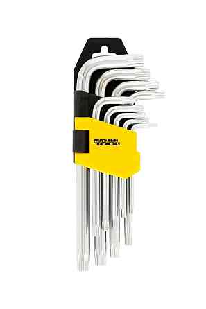 MASTERTOOL Ключі TORX MASTERTOOL CrV Т10/Т50 55/133 мм набір 9 шт 75-0960 Киев