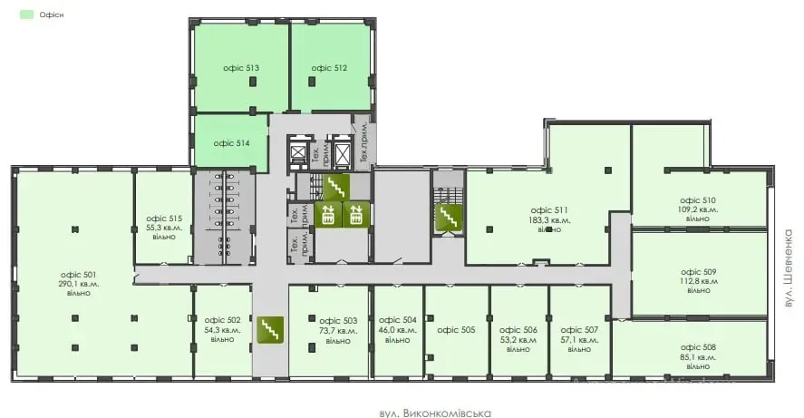 Офіс з гарним ремонтом, 5 поверх Самий центр міста (вул Шевченка) Дніпро - фото 15